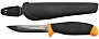 Нож строительный прорезиненная желто-черная ручка 10615 FIT